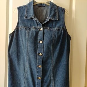Denim Dress, Duster, or Long Vest